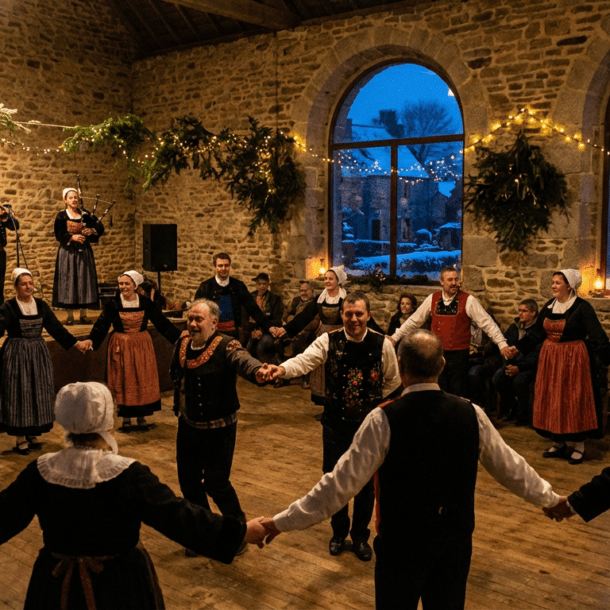 Festival des Trans Musicales de Rennes en hiver avec spectateurs profitant d'un concert dans une ambiance chaleureuse en Bretagne